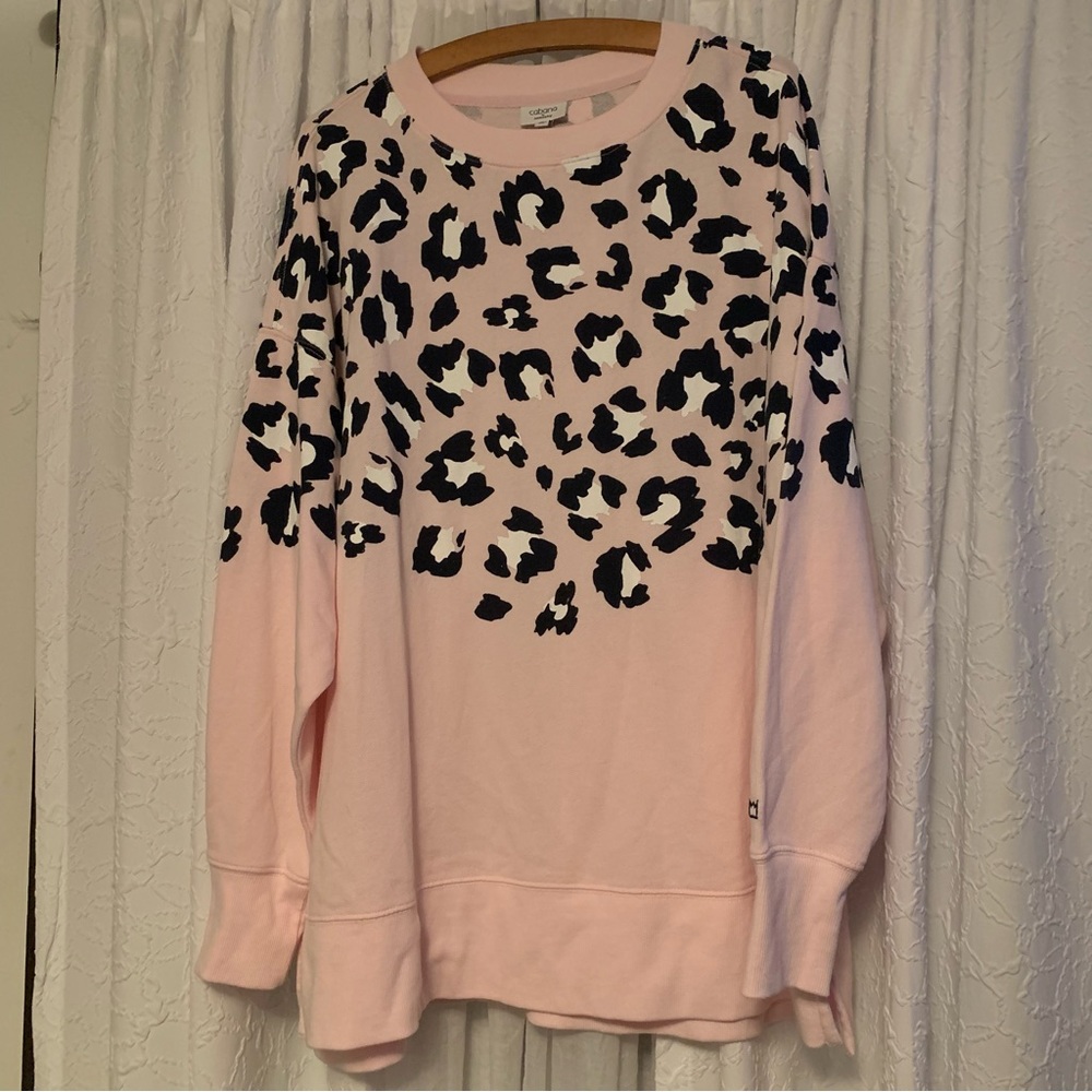 Cabana by Crown & Ivy pink with Cheetah Sz L